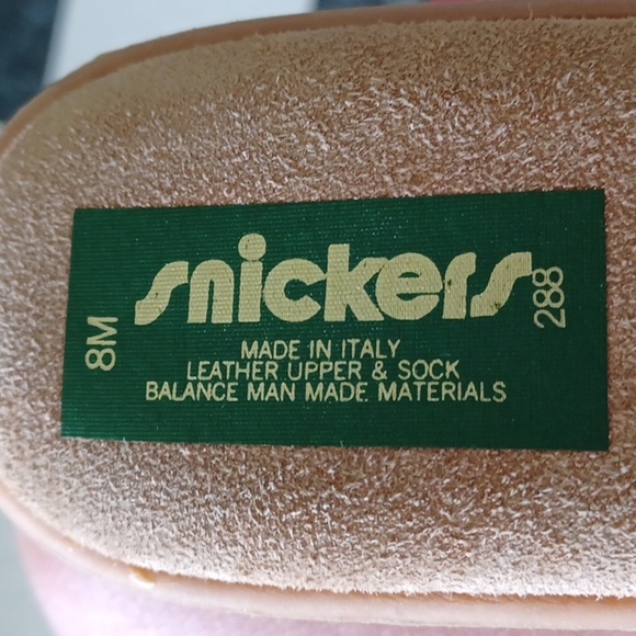 Vintage Snickers Leather Italian Slip-on Strappy Wedge Sandals, NWOT - Picture 5 of 5